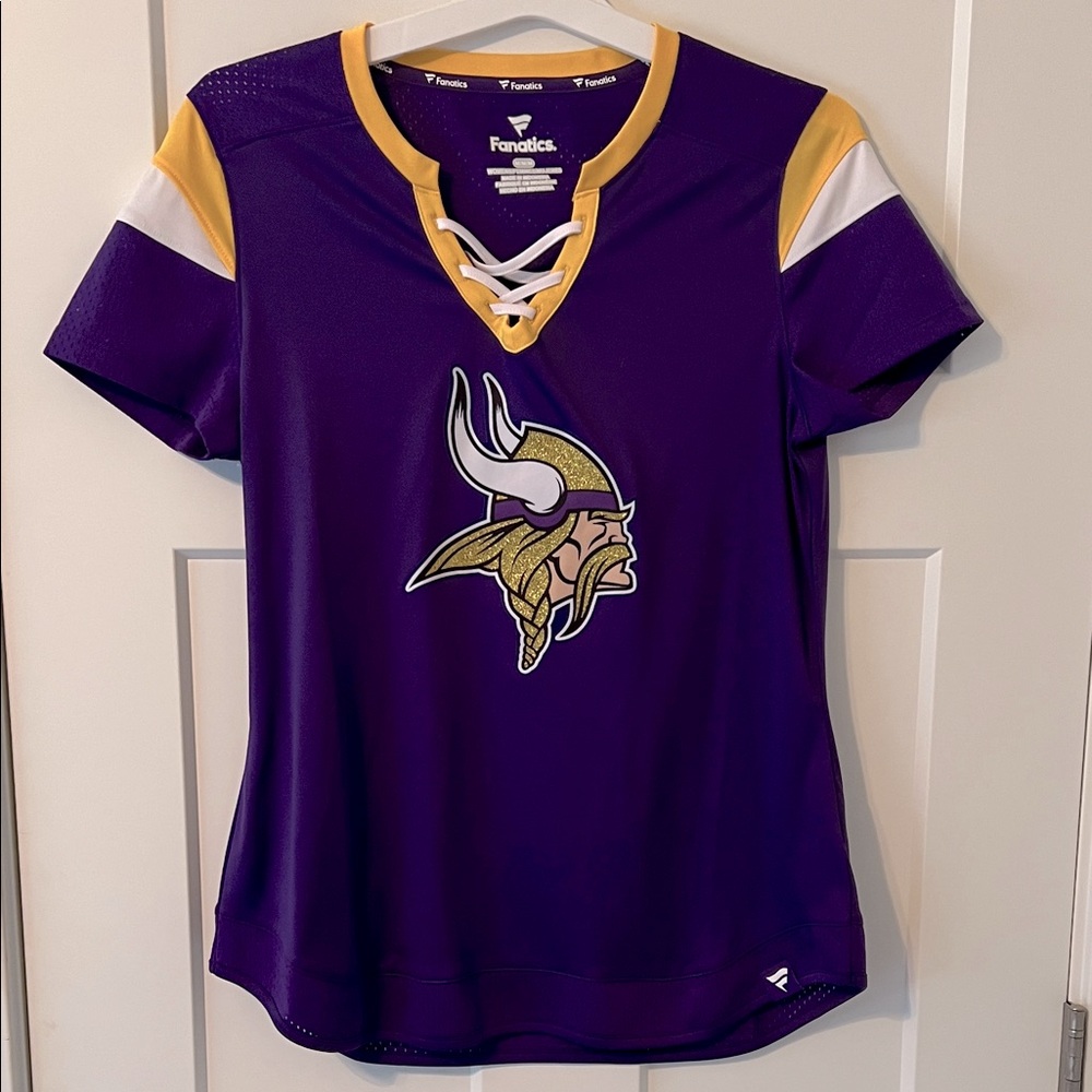 Fanatics Women's MN Vikings Purple and Gold Team Jersey